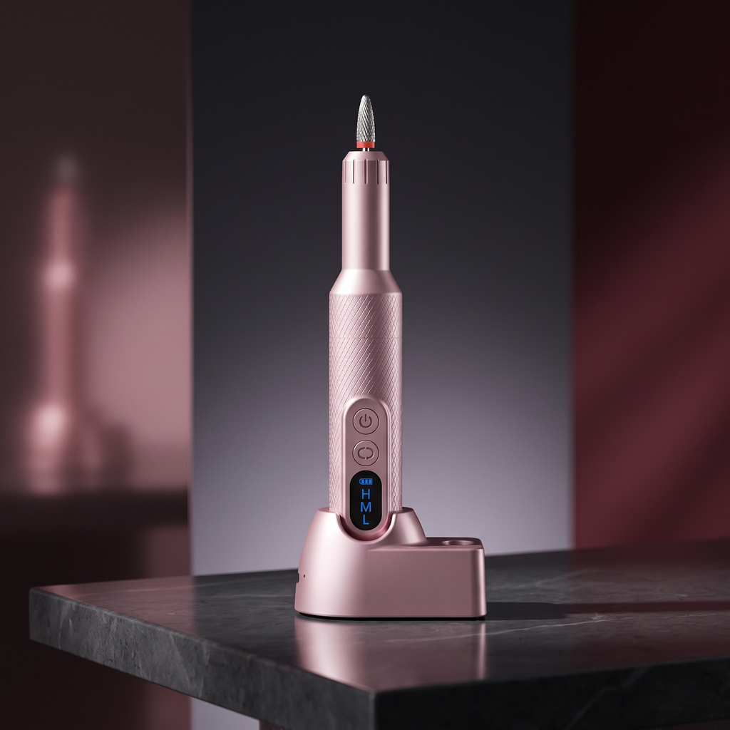 Midgaleuang Rose Precision™ Rechargeable Electric Nail Drill Kit — Pink | Cindarello Selection