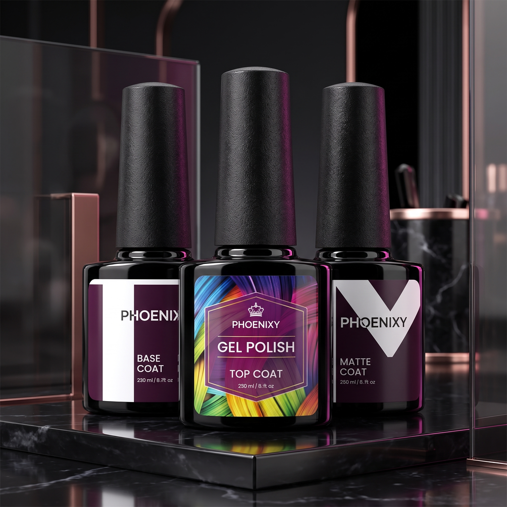 PHOENIXY Chromatic Ritual™ 36-Piece Gel Nail Polish Kit with 36W UV LED Lamp | Cindarello Selection