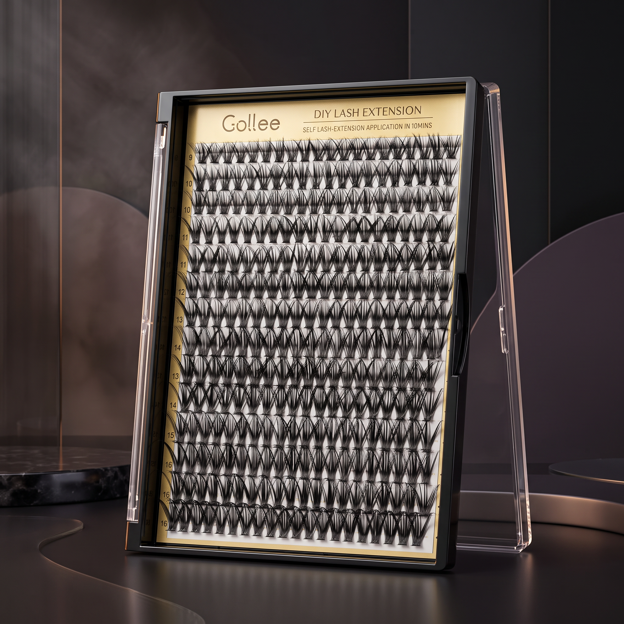 Gollee 280-Piece D-Curl Lash Cluster Kit