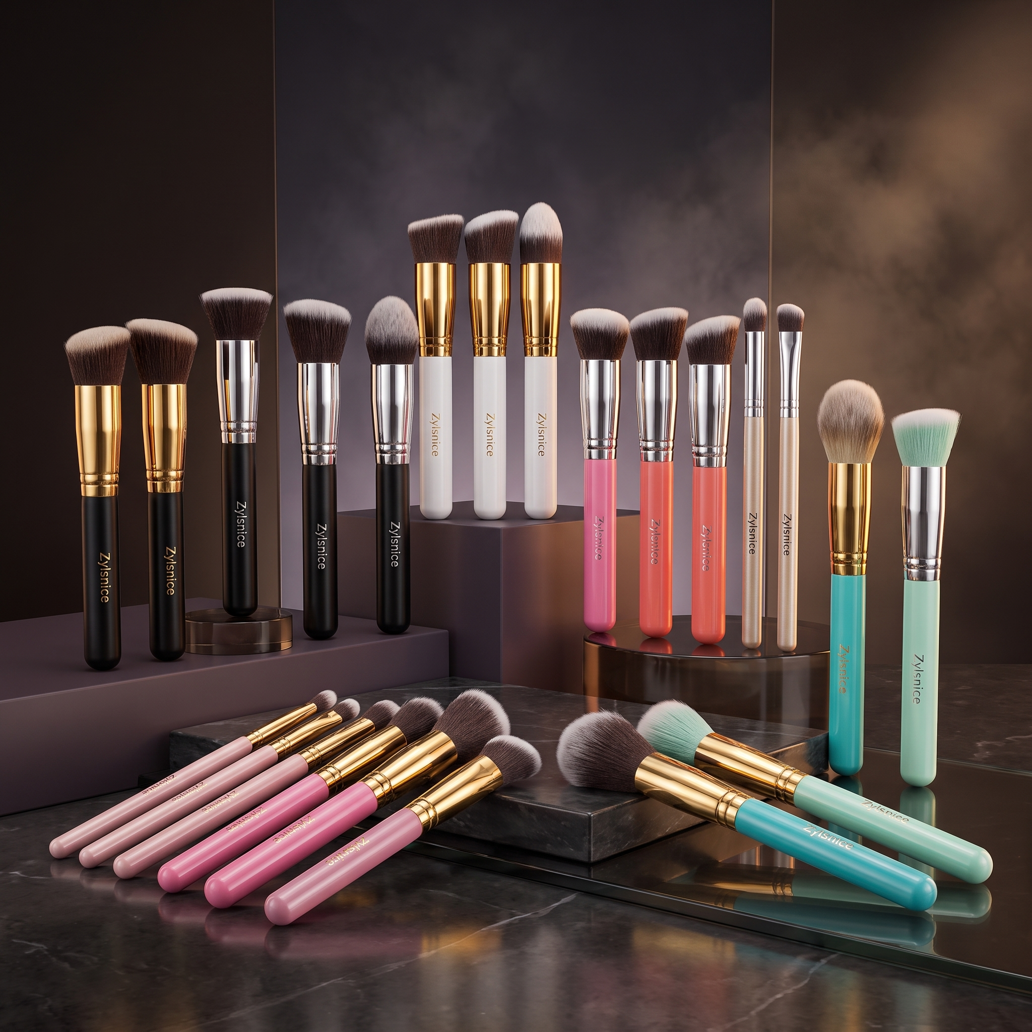 Cindarello Enchanted Vanity™ Makeup Brush Collection — 10 Pieces