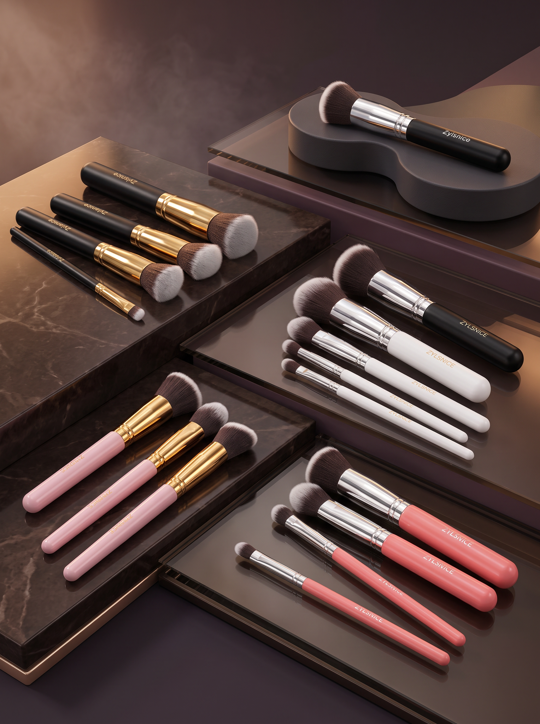 Cindarello Enchanted Vanity™ Makeup Brush Collection — 10 Pieces