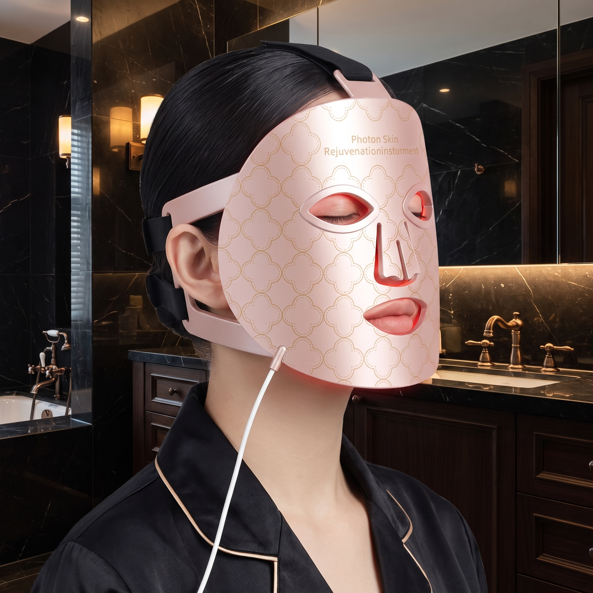 Midnight Veil™ Silicone LED Facial Mask